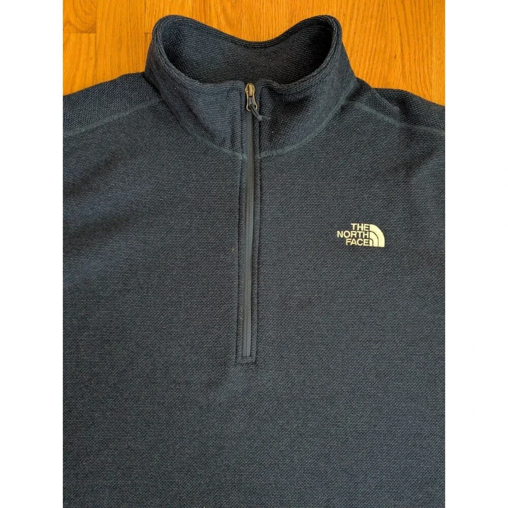The North Face Jacket Mens XXL Textured Cap Rock Quarter Zip Fleece Pullover